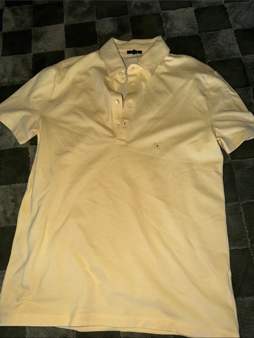 Express Men's Polo Shirt in Light Yellow